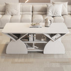 Engineered Wood Rounded Corner Rectangular Coffee Table