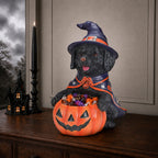 Halloween Labrador Puppy Statue