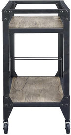 Jorgensen Rustic Kitchen Serving Cart