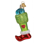 Green Mischief Stocking Ornament