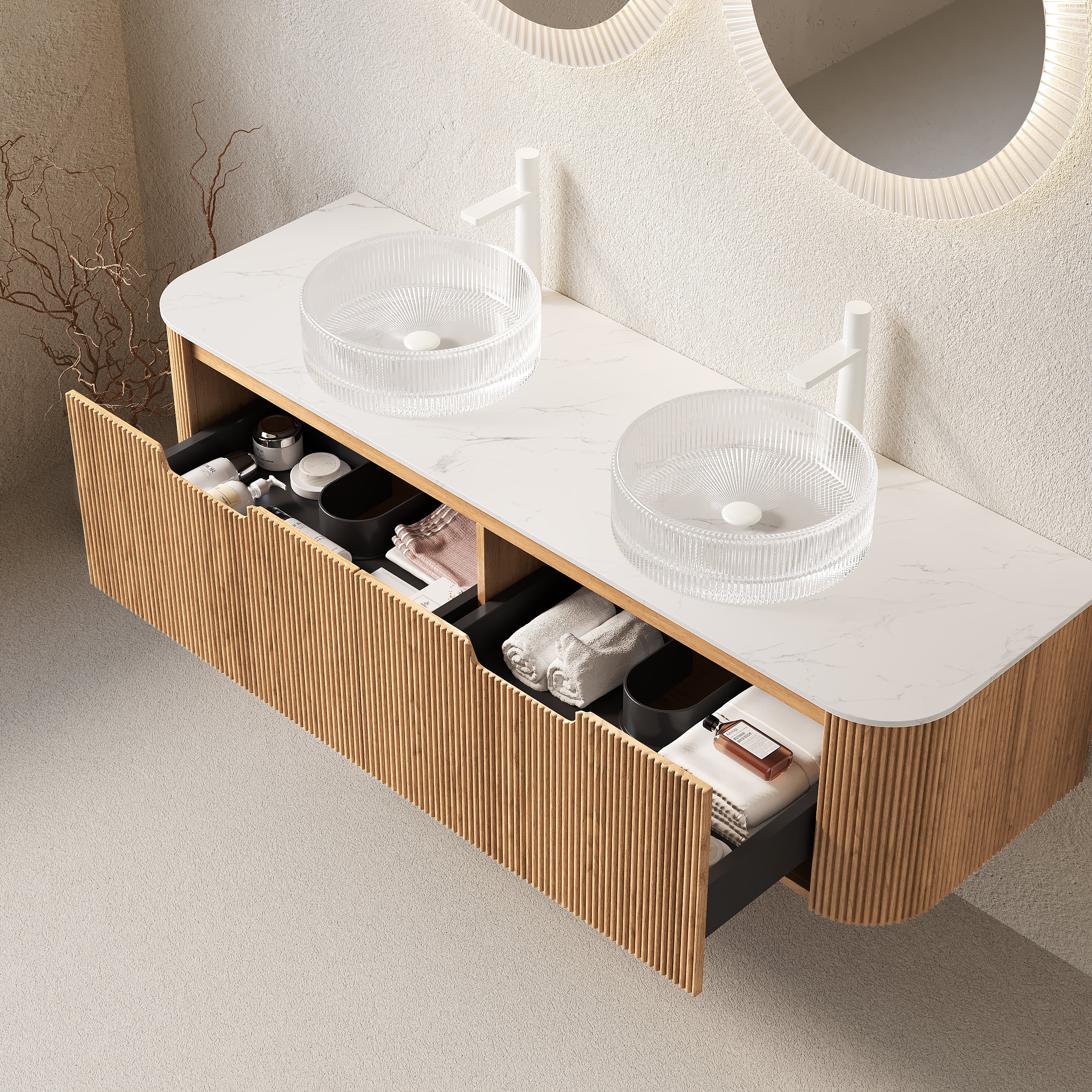 DINA 60" Bathroom Vanity & Sinks