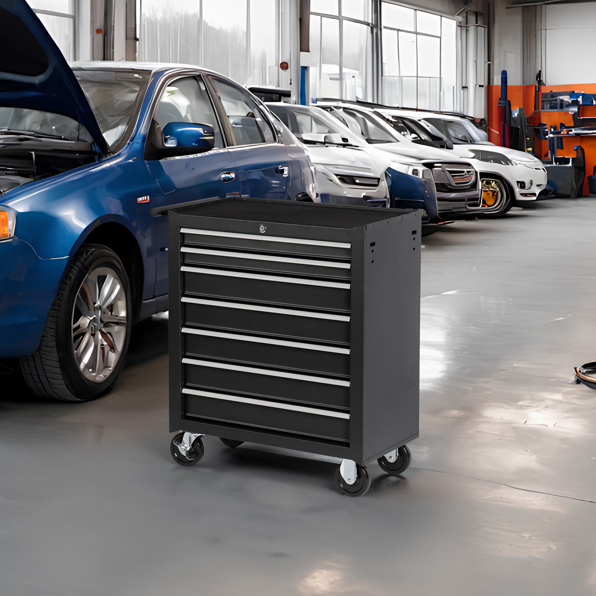 Rolling Tool Chest with 7-Drawer Tool Box