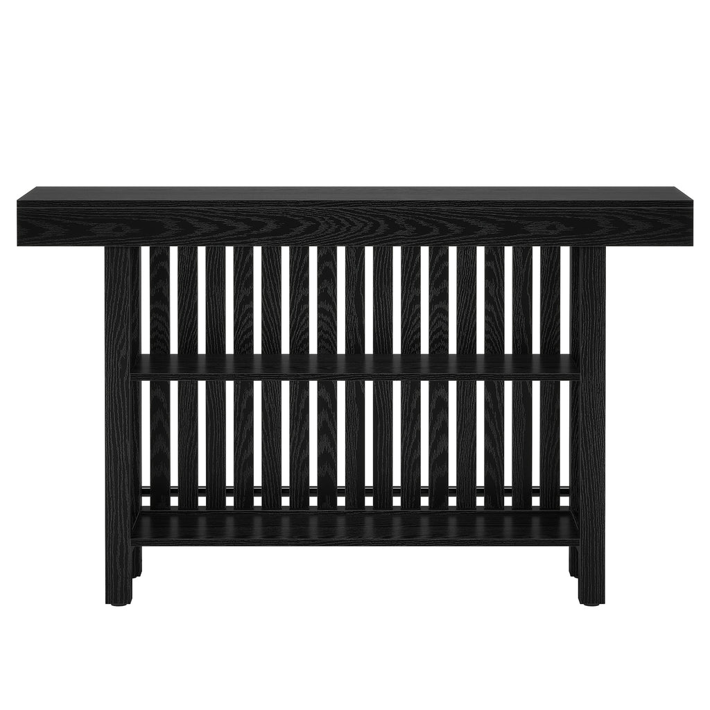 63" Modern Black Home Bar Unit