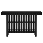 63" Modern Black Home Bar Unit