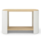 Small Nightstand with 2-Layer Storage Shelves