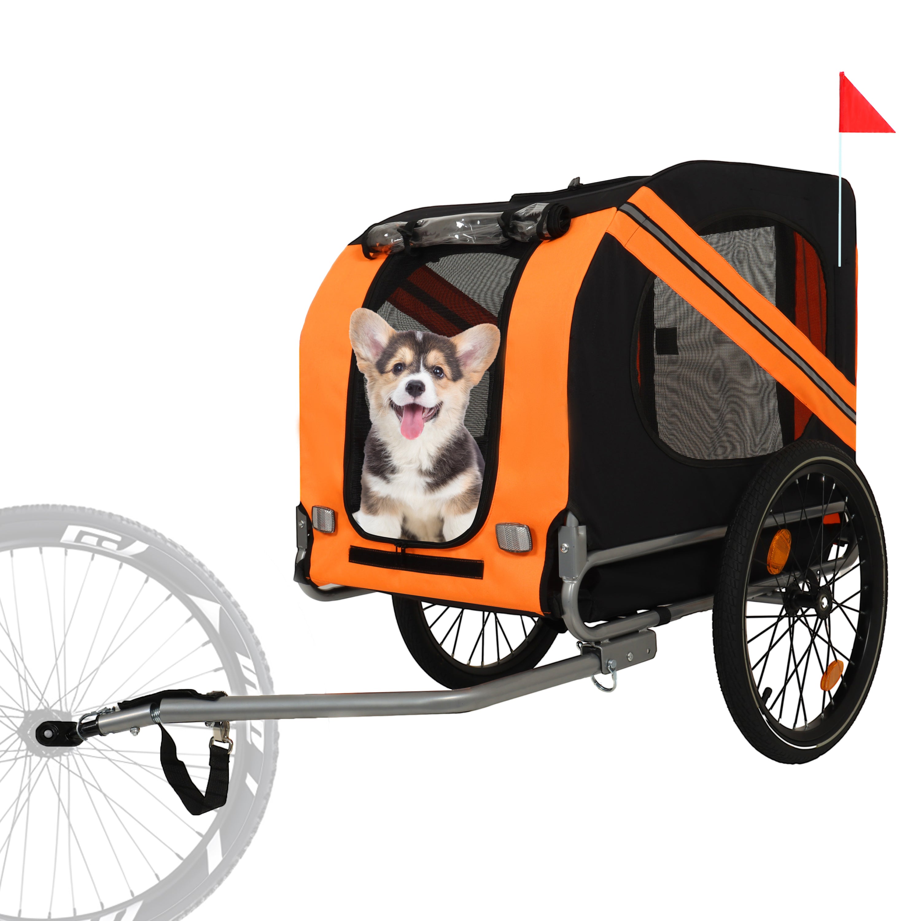 Large Folding Bike Trailer for Dogs