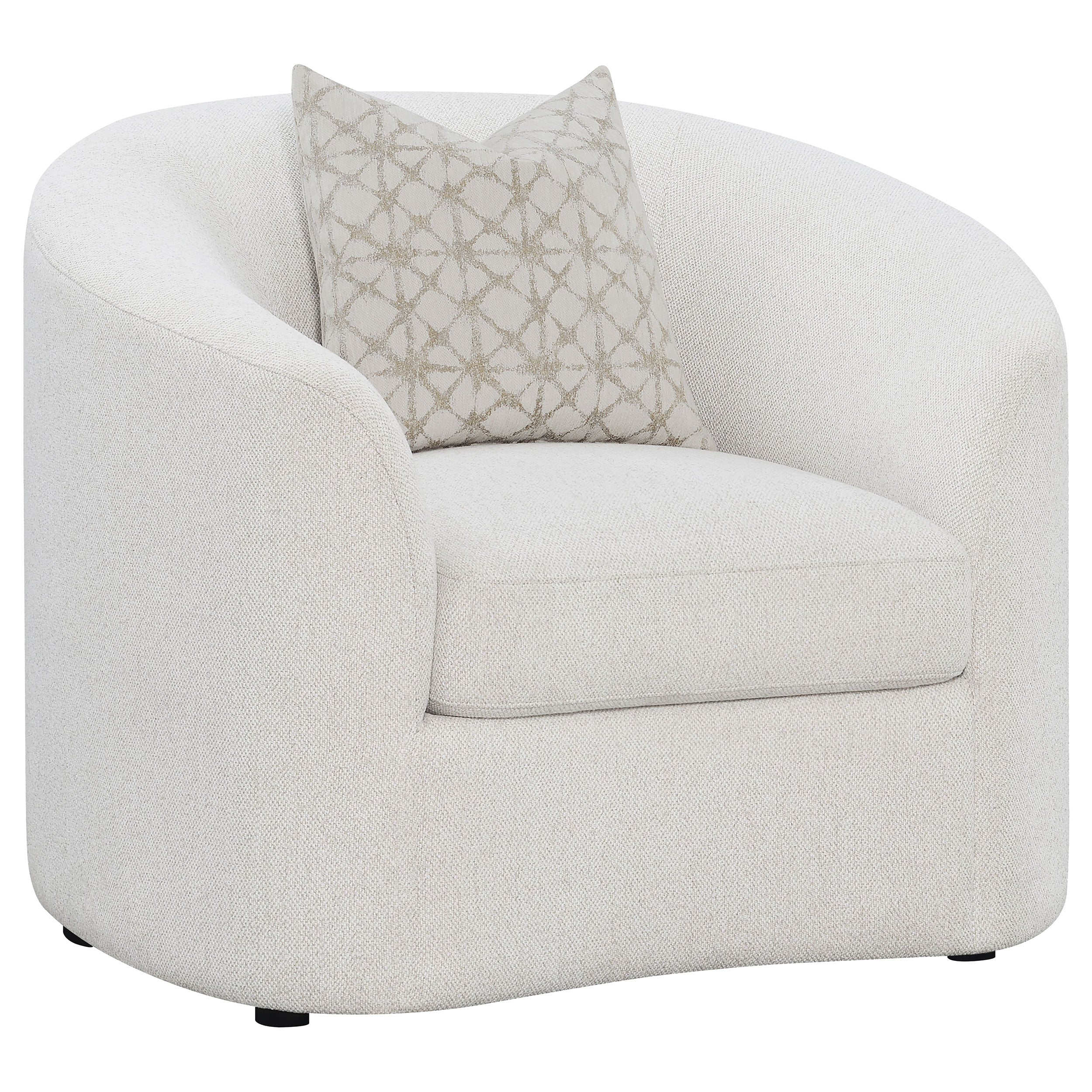 Rory Latte 3-Piece Sloped Arms Living Room Set