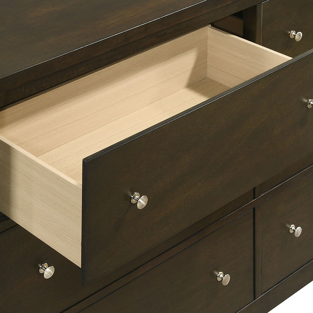 Clement Dark Cocoa 6-Drawer Dresser Cabinet