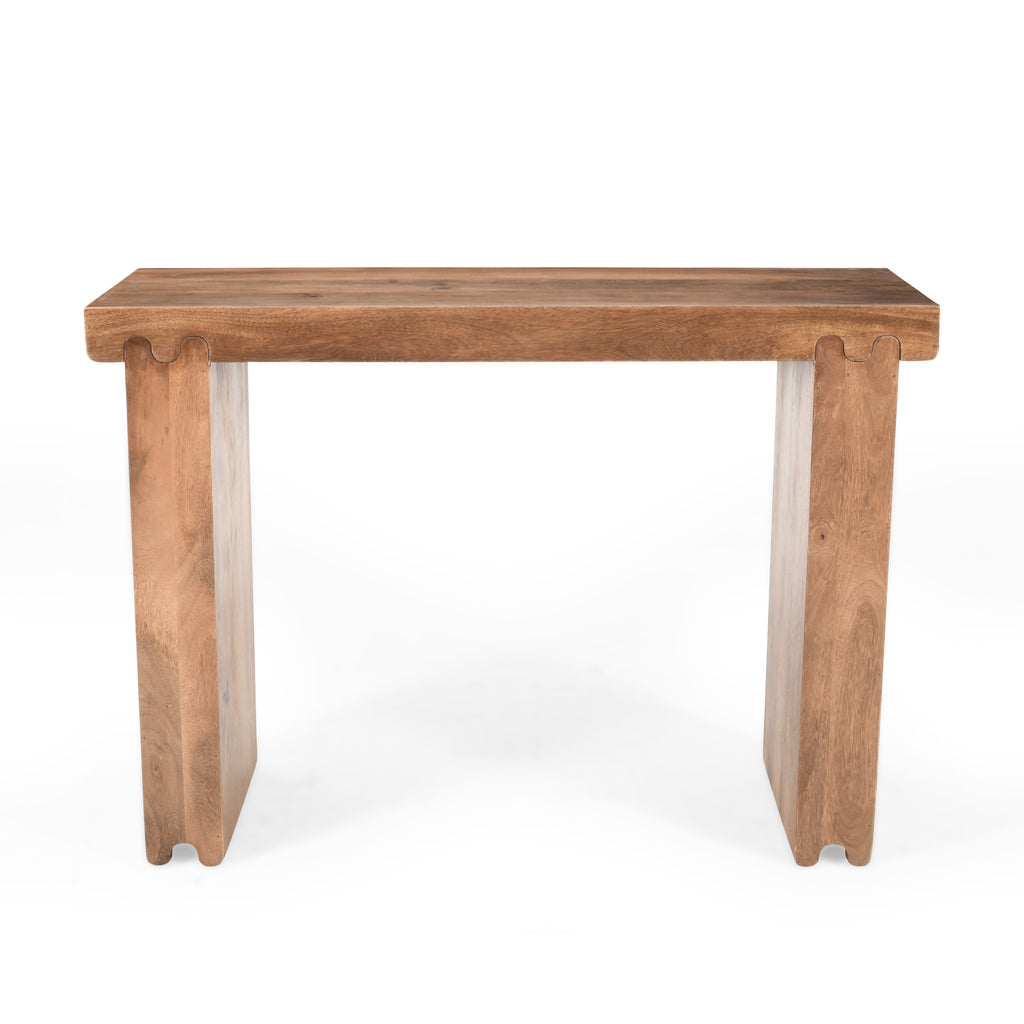 TREXM Farmhouse Mango Wood Console Table