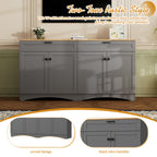 Farmhouse TV Stand with 2 Drawers for TVs Up to 70"