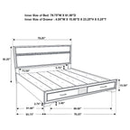 May 2-Drawer Platform Eastern King Storage Bed