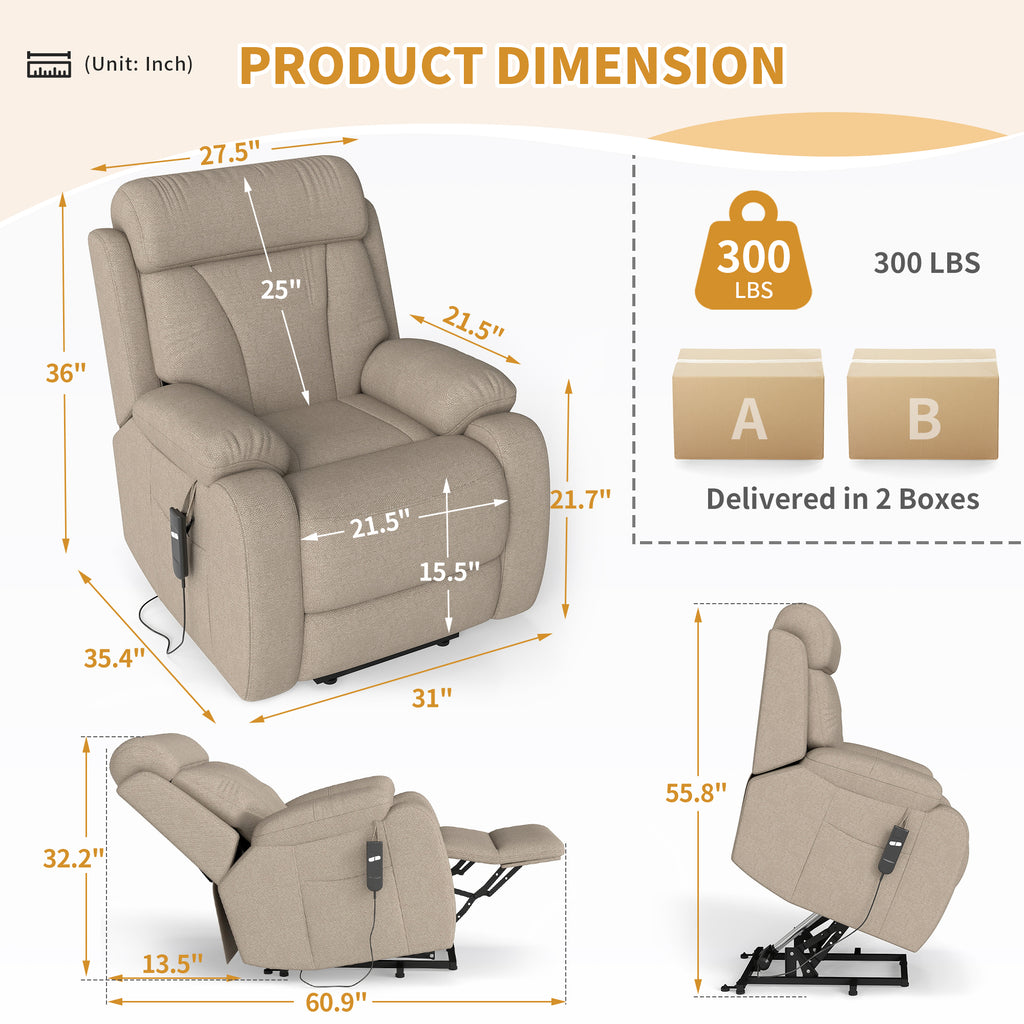 Power Lift Recliner for Elderly - Electric Recliner Chairs