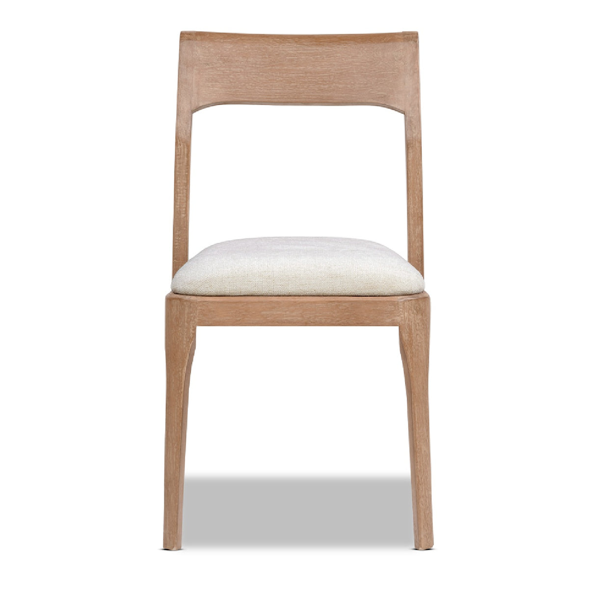 Bryson Upholstered Dining Chair Set of 2, Reclaimed Pine, Brown Chenille