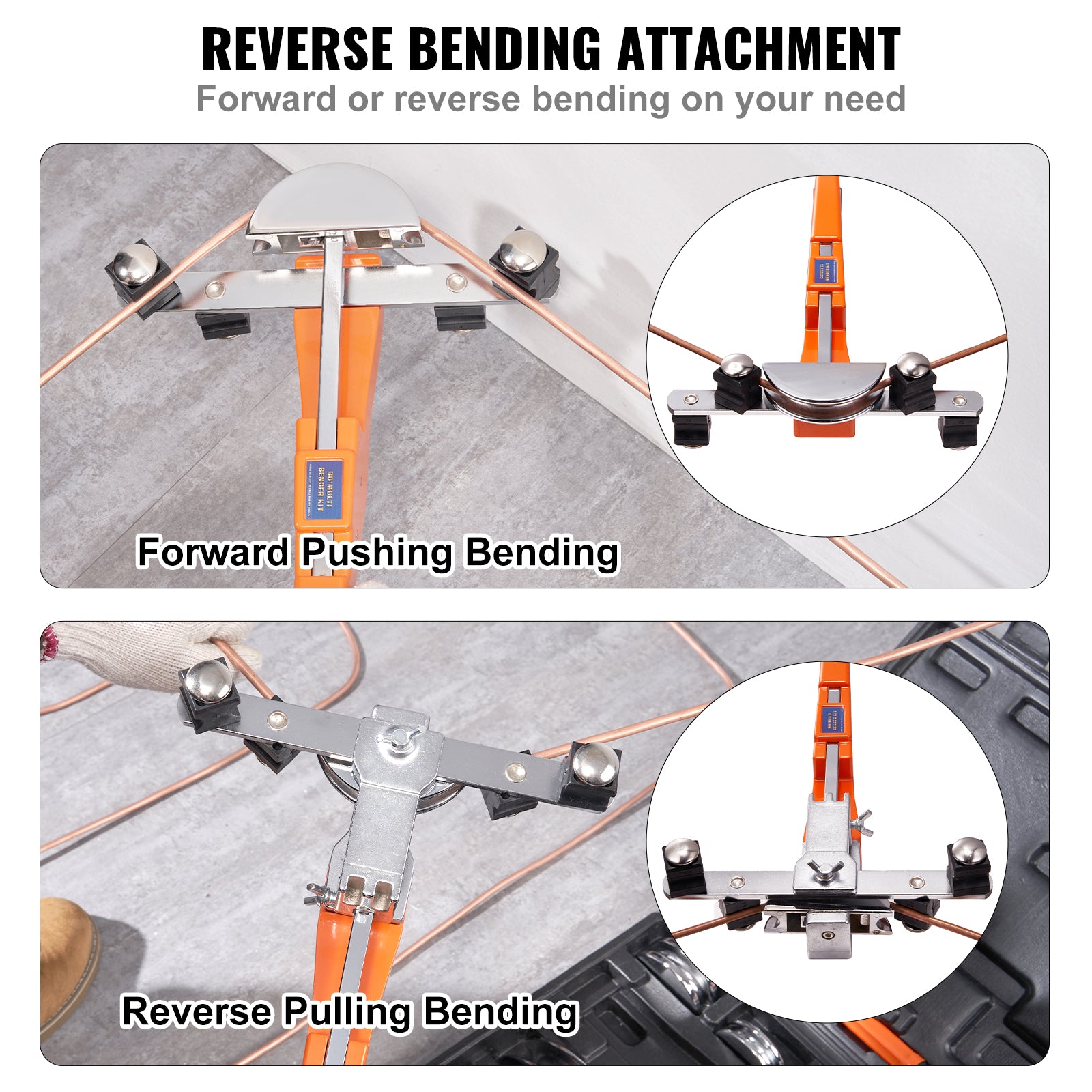 VEVOR Ratcheting Tube Bender, 1/4"-7/8" O.D.