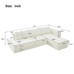 L-Shaped Modular Sofa 113" Modular Sectional