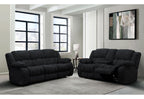 Stonic Ebony Console Reclining Loveseat