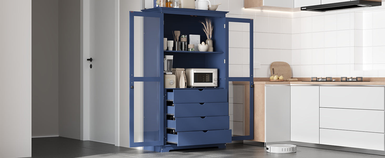 TOPMAX 44.7x20x75 Inch Kitchen Pantry