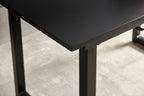 Square Extendable Dining Table with Metal Legs