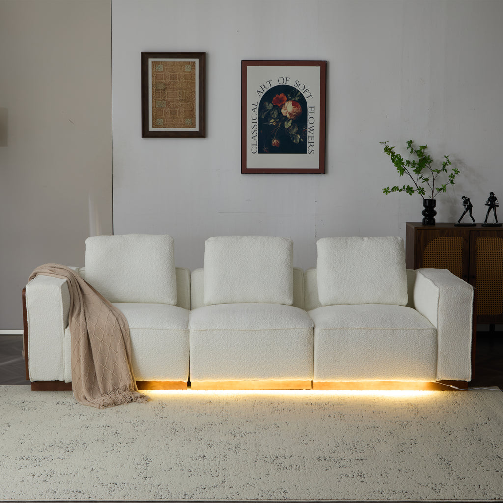 Chita 3-Seater Modular Sofa with Light Strip