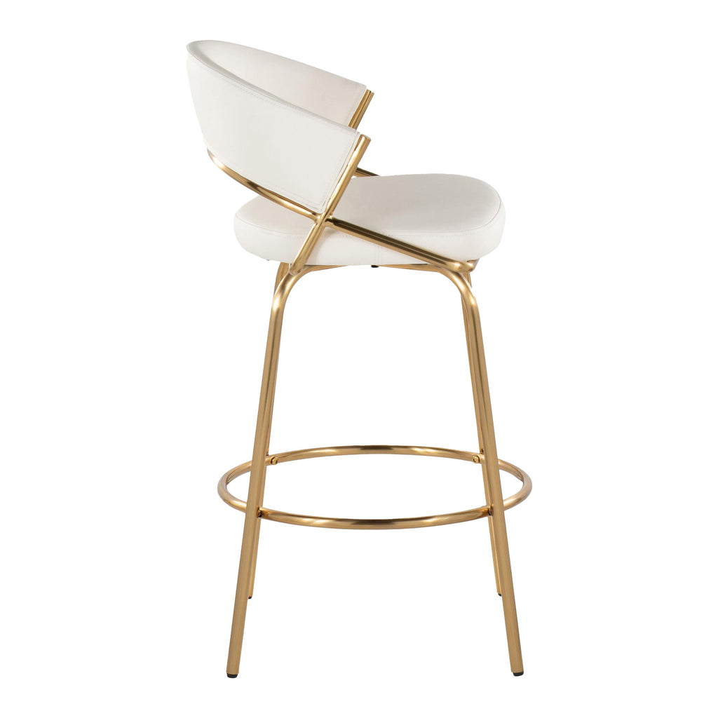 Jie Fixed-Height Contemporary Counter Stool with Swivel