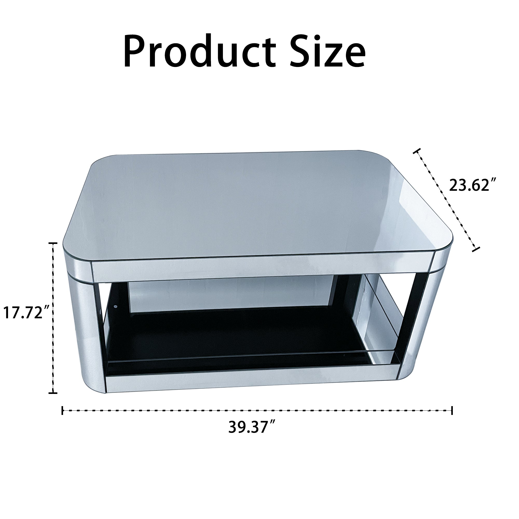 Baked Curved Mirror Coffee Table