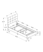 Twin Size Upholstered Bed Frame