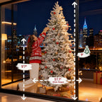 9 ft Artificial Christmas Tree with Realistic Branches
