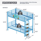 Twin Over Twin Metal Bunk Bed