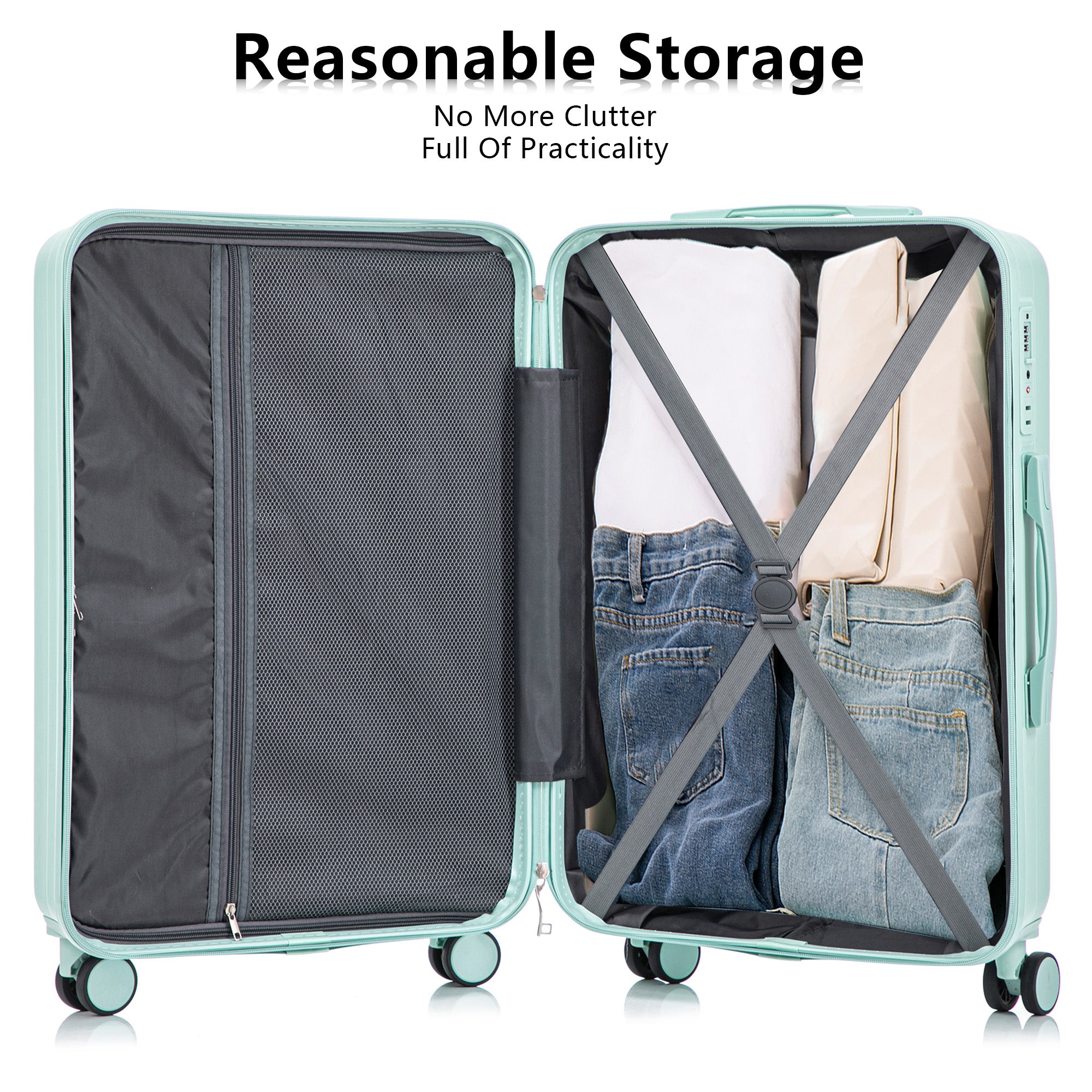 Hifine Tourist 3 Pcs Spinner Wheel Luggage Set