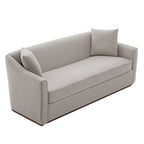 Modern 3-Seater Sofa With Throw Pillows