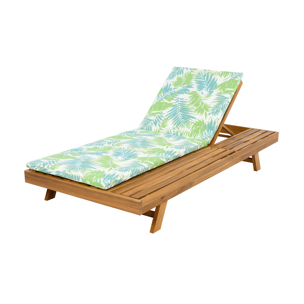 Lounge Chaise Set - Premium Acacia Wood with Cushions