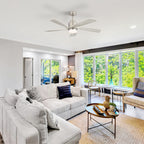 52 Inch Modern Ceiling Fan With Dimmable LED Light
