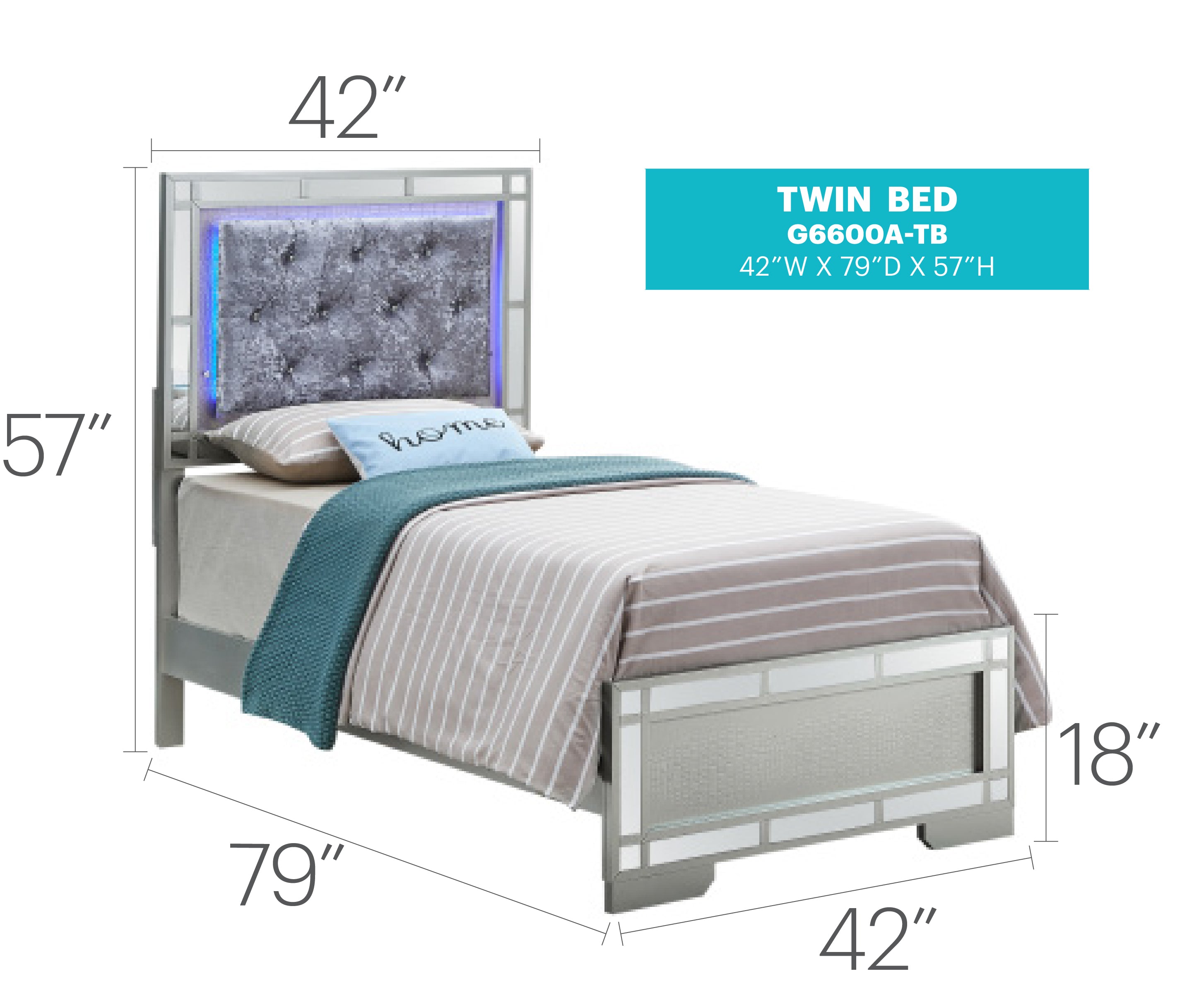 Madison G6600A-TB Twin Bed