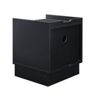 Mid Century Modern Nightstand with Charging Station and LED Lights