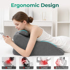 Ergonomic Spinal Posture Support Bed Pillow - Grey