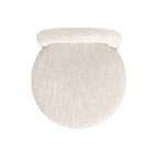 Penny Round Arched Fully Upholstered Dining Side Chair, Set of 2, Travertine