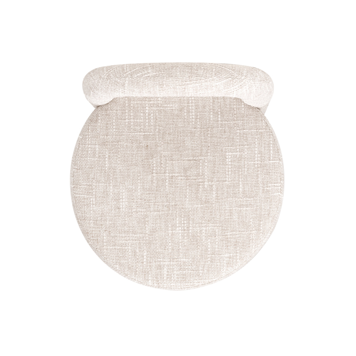 Penny Round Arched Fully Upholstered Dining Side Chair, Set of 2, Travertine