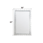 Nysa Mirrored & Faux Crystals Accent Mirror