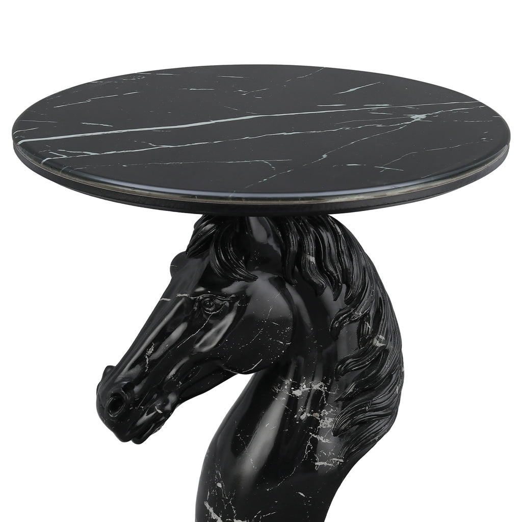 Horse Head Accent Table Animal Statue