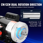 1HP Electric Motor 1725 RPM
