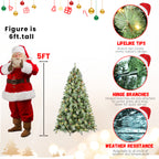 5FT Christmas Tree with 200 Warm Lights