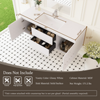 60" Floating Bathroom Vanity with Sink