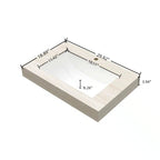 30" MURI Roma Travertine-Pattern Countertop and Undermount Ceramic Basin