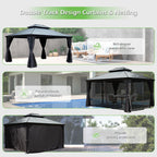 12'x16' Hardtop Gazebo with Resin Roof