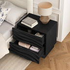 Solid Wood Nightstands Set of 2