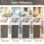 21.6" Modern Bathroom Vanity with Ceramic Sink
