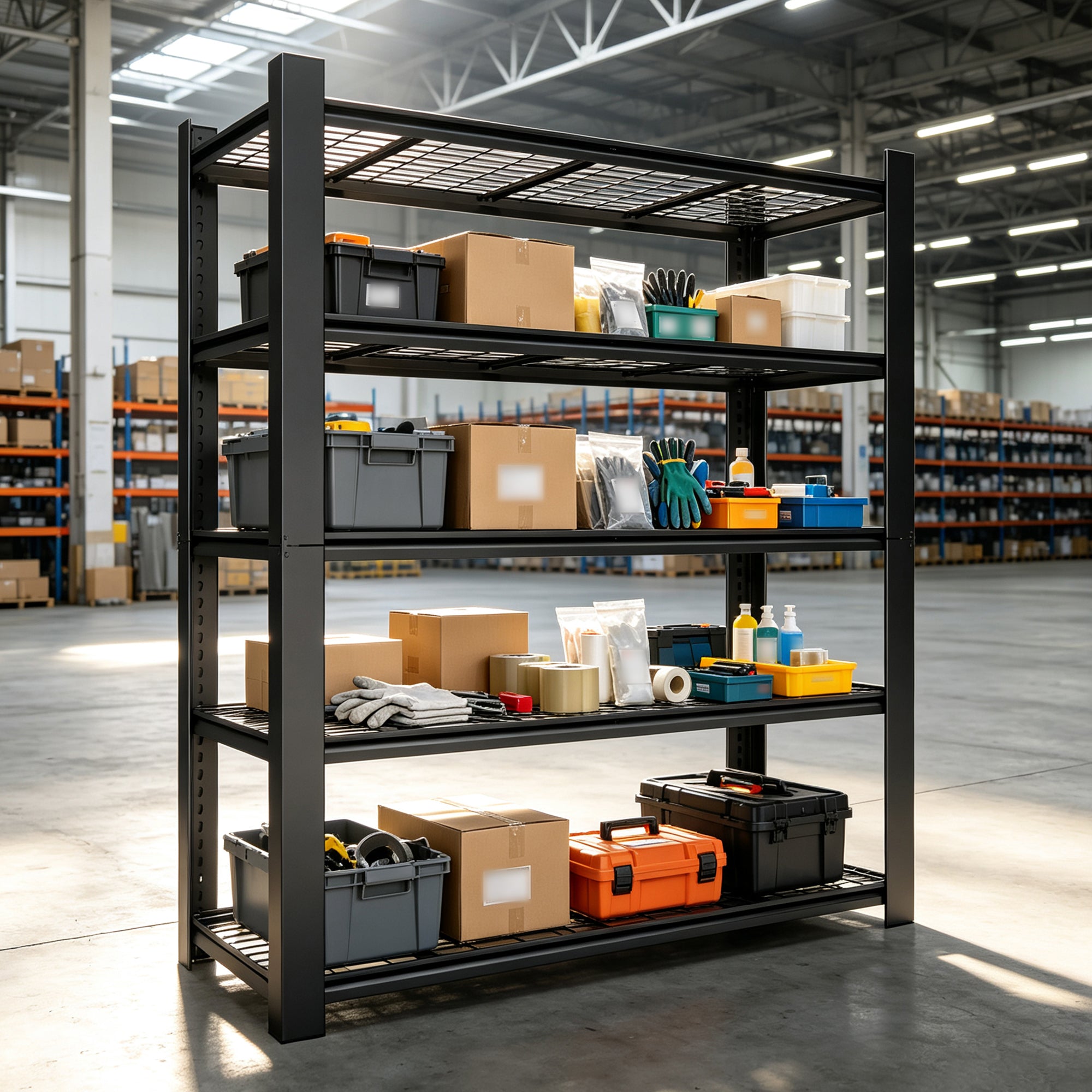 72"H 5-Tier Adjustable Heavy Duty Shelving Rack