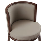 Evalyn Wood Upholstered Counter Stool