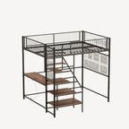 Full Size Loft Metal Bed
