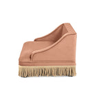 Duchess 33" Medium Princess Pet Bed Sofa with Fringe Skirt, Peach